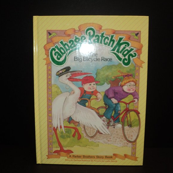 Cabbage Patch Kids The Big Bicycle Race Hardcover 1984 Parker Brothers - Picture 1 of 4